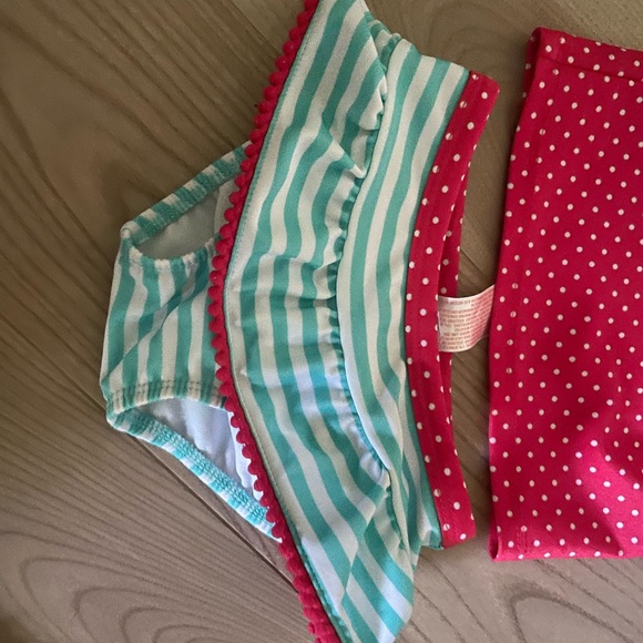 Cat & Jack Tankini Girls Bathing Suit 12 months - Picture 3 of 4